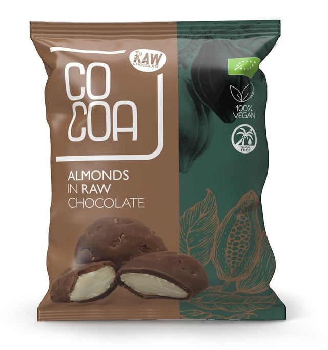 Produkt COCOA (czekolady i bakalie w surowej czekoladzie) MIGDAŁY W SUROWEJ CZEKOLADZIE BIO 70 g - COCOA 5908268768128