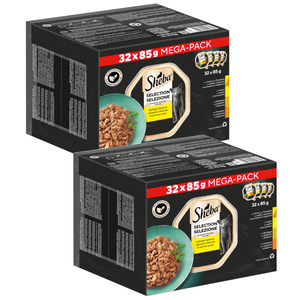Produkt SHEBA Mokra karma dla kota 3x Mokra karma dla kota SHEBA Mega Pack Drobiowy Tacka 32x85g K_003860_3