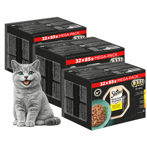 Produkt SHEBA Mokra karma dla kota 3x Mokra karma dla kota SHEBA Mega Pack Drobiowy Tacka 32x85g K_003860_3