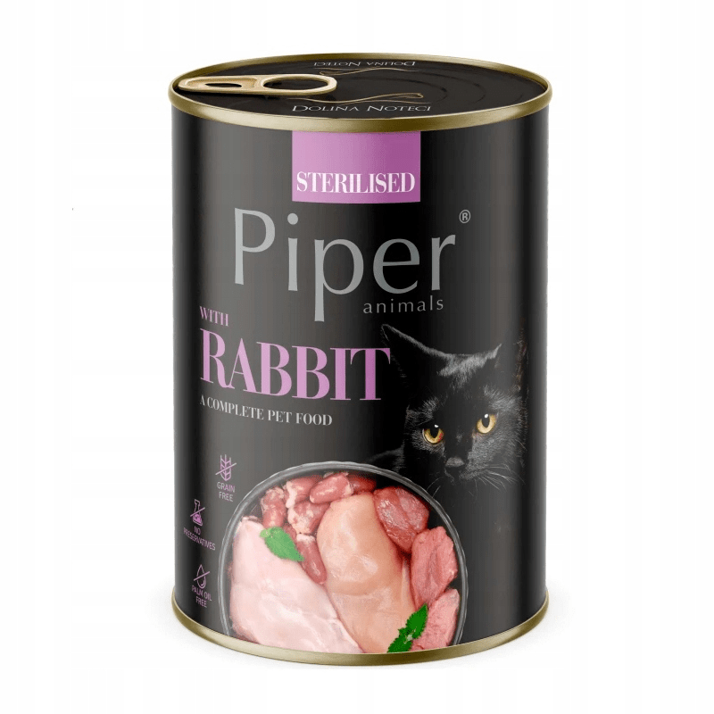 Produkt PIPER Mokra karma dla kota Karma mokra dla kota PIPER MIX smaków 24x 400g Z00927