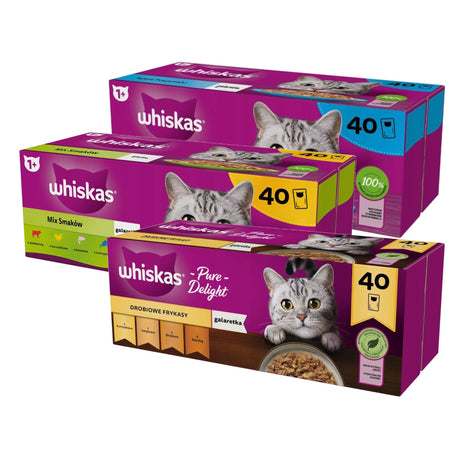 Produkt WHISKAS Mokra karma dla kota Karma mokra dla kota WHISKAS Mix smaków 120x 85g Z00926