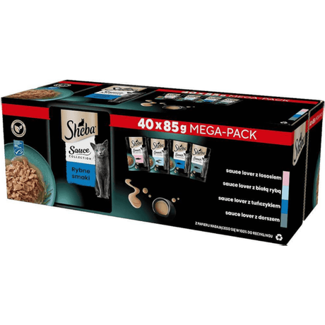 Produkt SHEBA Mokra karma dla kotów SHEBA Sauce Collection Rybne Smaki w saszetkach 40x85g 003857