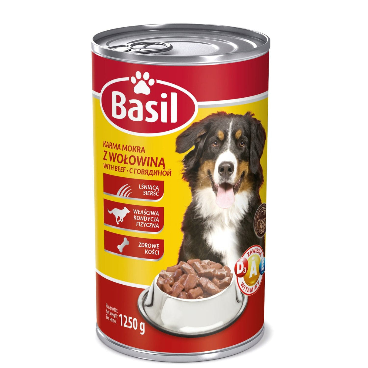 Produkt BASIL Mokra karma dla psa Karma mokra dla psa BASIL MIX smaków w puszce 16x 1250g Z00666