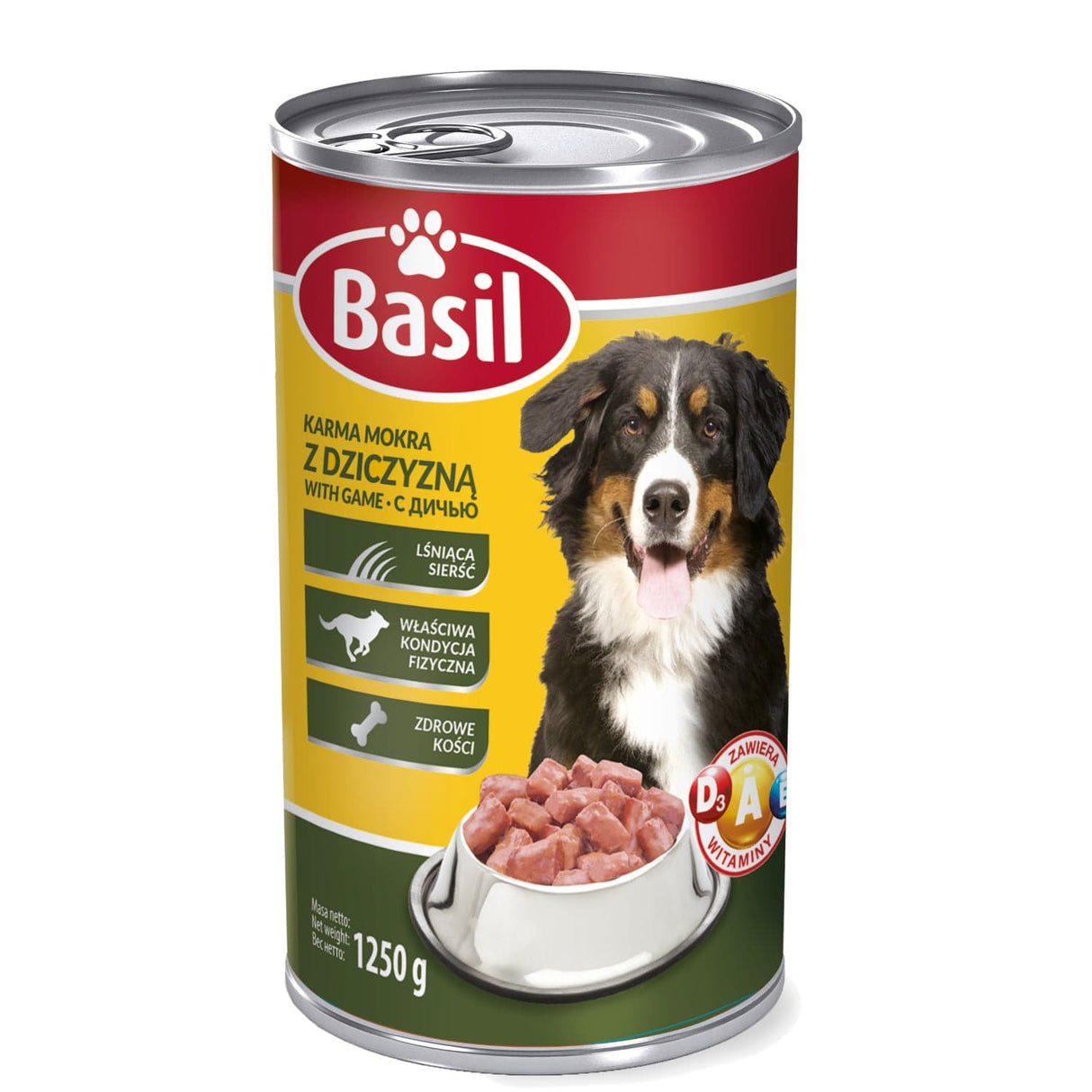 Produkt BASIL Mokra karma dla psa Karma mokra dla psa BASIL MIX smaków w puszce 16x 1250g Z00666