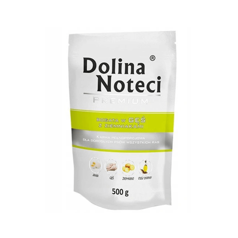 Produkt DOLINA NOTECI Mokra karma dla psa Karma mokra dla psa DOLINA NOTECI Premium Bogata w gęś z ziemniakami 500 g S01772