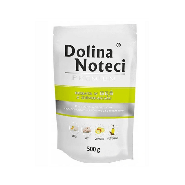 Produkt DOLINA NOTECI Mokra karma dla psa Karma mokra dla psa DOLINA NOTECI Premium Bogata w gęś z ziemniakami 500 g S01772