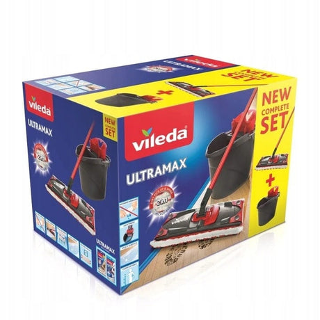 Produkt VILEDA Mopy i wkłady Mop płaski wiadro VILEDA Ultramax Microfibre Set Paleta 32 sztuki K_009405_32
