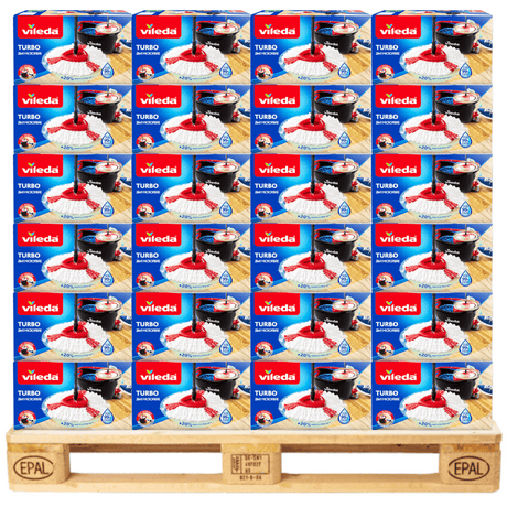 Produkt VILEDA Mopy i wkłady Zestaw mop obrotowy VILEDA Easy Wring&Clean TURBO Paleta 42 sztuki K_014487_42