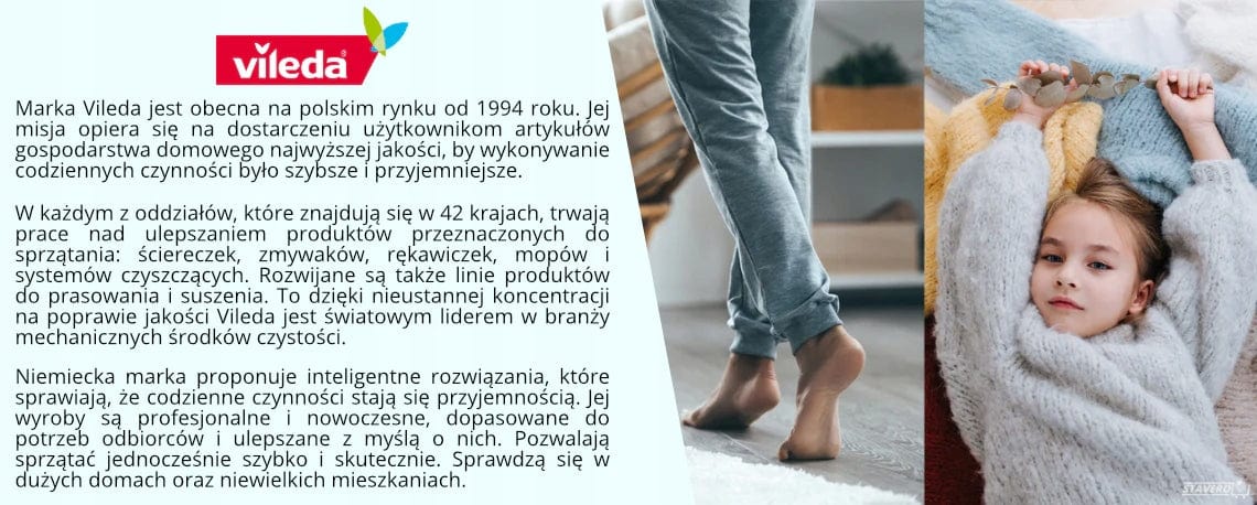 Produkt VILEDA Mopy i wkłady Zestaw Mop obrotowy  + wiadro + drążek VILEDA Turbo 3w1 mikrofibra Paleta 42 sztuki K_037755_42