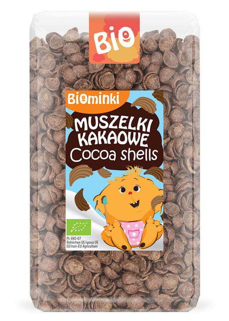 Produkt BIOMINKI (przekąski dla dzieci, kaszki) MUSZELKI KAKAOWE BIO 300 g - BIOMINKI 5907738152665