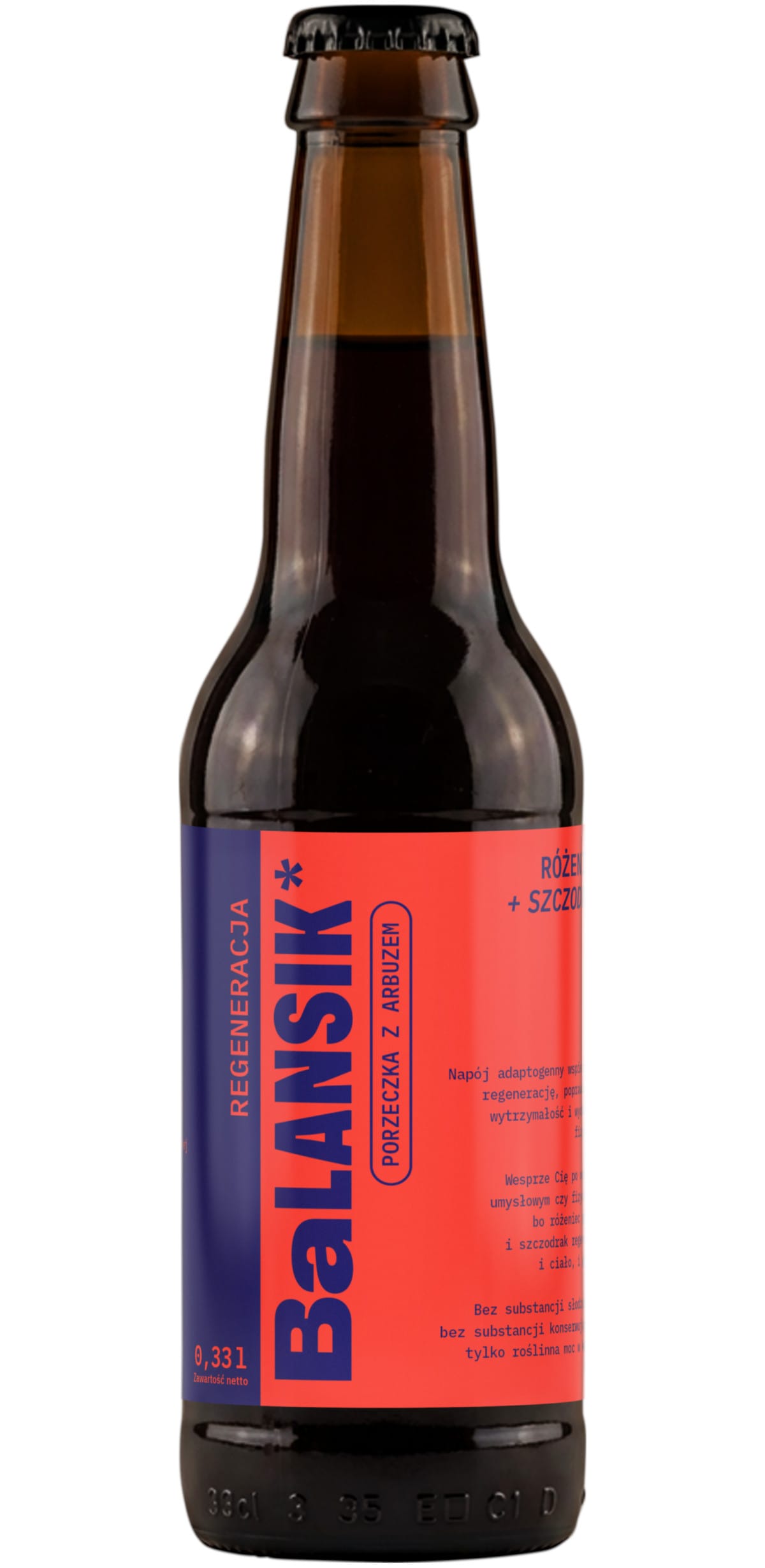 Produkt BALANSIK - YRGH sp. z o.o. Napój adaptogenny BALANSIK Mix smaków Butelka szklana - 5x 0,33l Z01031