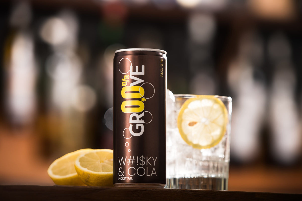 Produkt GROOVE Napój bezalkoholowy GROOVE Whisky Cola Cuba Libre MIX Mocktail koktajl drink 12x 250ml Z01032