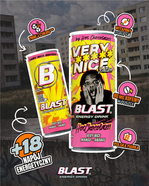 Produkt ENERGY BLAST Napój energetyczny ENERGY BLAST Very Nice Mango Ananas 250ml 038450