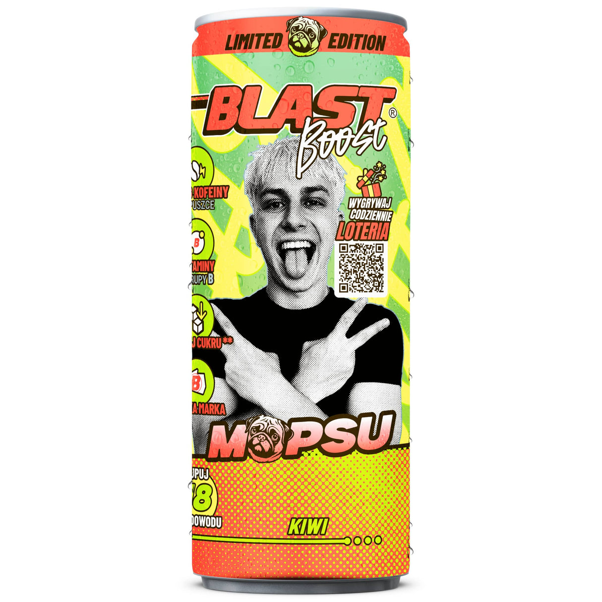 Produkt ENERGY BLAST Napój o obniżonej zawartości kofeiny BLAST Boost Kiwi 250ml 005270