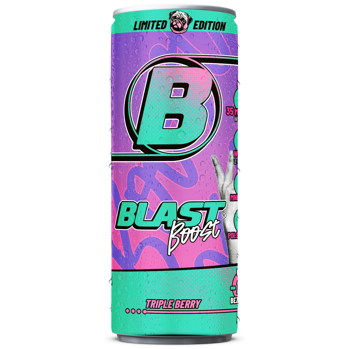 Produkt ENERGY BLAST Napój o obniżonej zawartości kofeiny BLAST Boost Triple Berry 250ml 005271