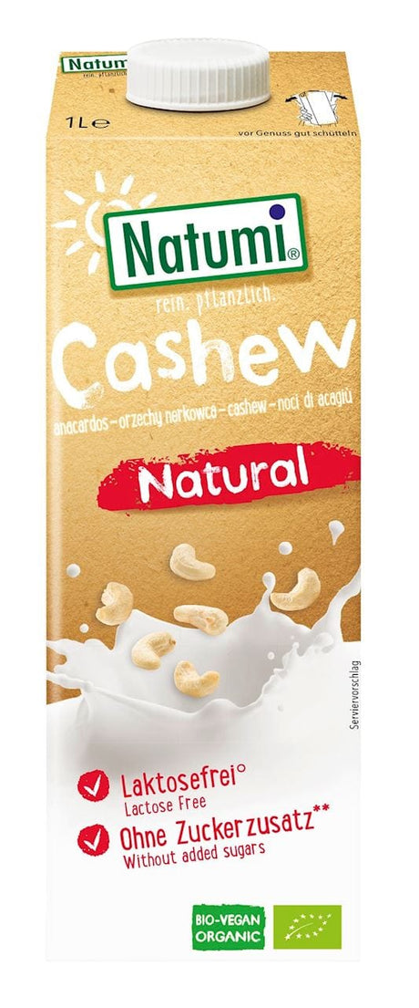 Produkt NATUMI (napoje i kremy roślinne) NAPÓJ Z ORZECHÓW NERKOWCA NIE ZAWIERA CUKRÓW BIO 1 L - NATUMI 9020200031889