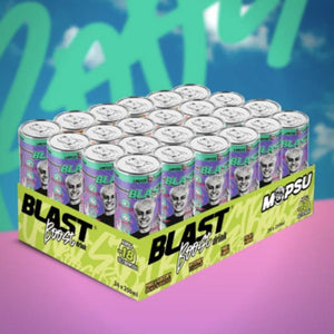 Produkt ENERGY BLAST Napoje energetyczne 24x Napój gazowany z kofeiną BLAST Boost Tripple Berry 250ml K_005271_24