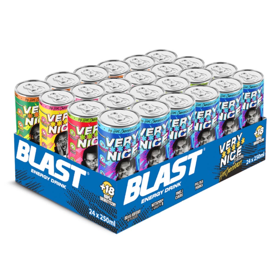Produkt ENERGY BLAST Napoje energetyczne Napój energetyczny ENERGY BLAST Very Nice Mix 24x 250ml Z01015