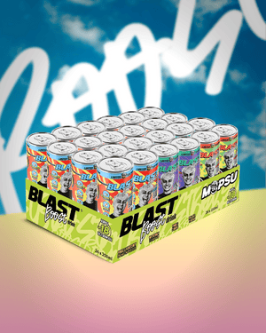 Produkt ENERGY BLAST Napoje energetyczne Napój o obniżonej zawartości kofeiny BLAST Boost Mix by Mopsu 24x 250ml Z01014
