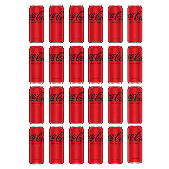 Produkt COCA COLA Napoje gazowane 24x Napój gazowany COCA-COLA Zero 0,33 l puszka wąska K_017474_24