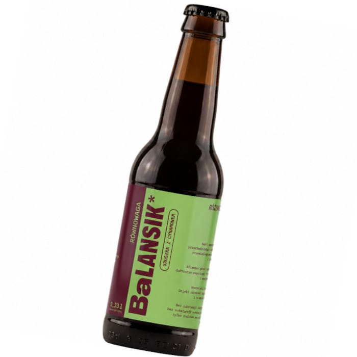 Produkt bd24.pl Napoje gazowane Napój BALANSIK Gruszka Cynamon Butelka 0,33l 005398