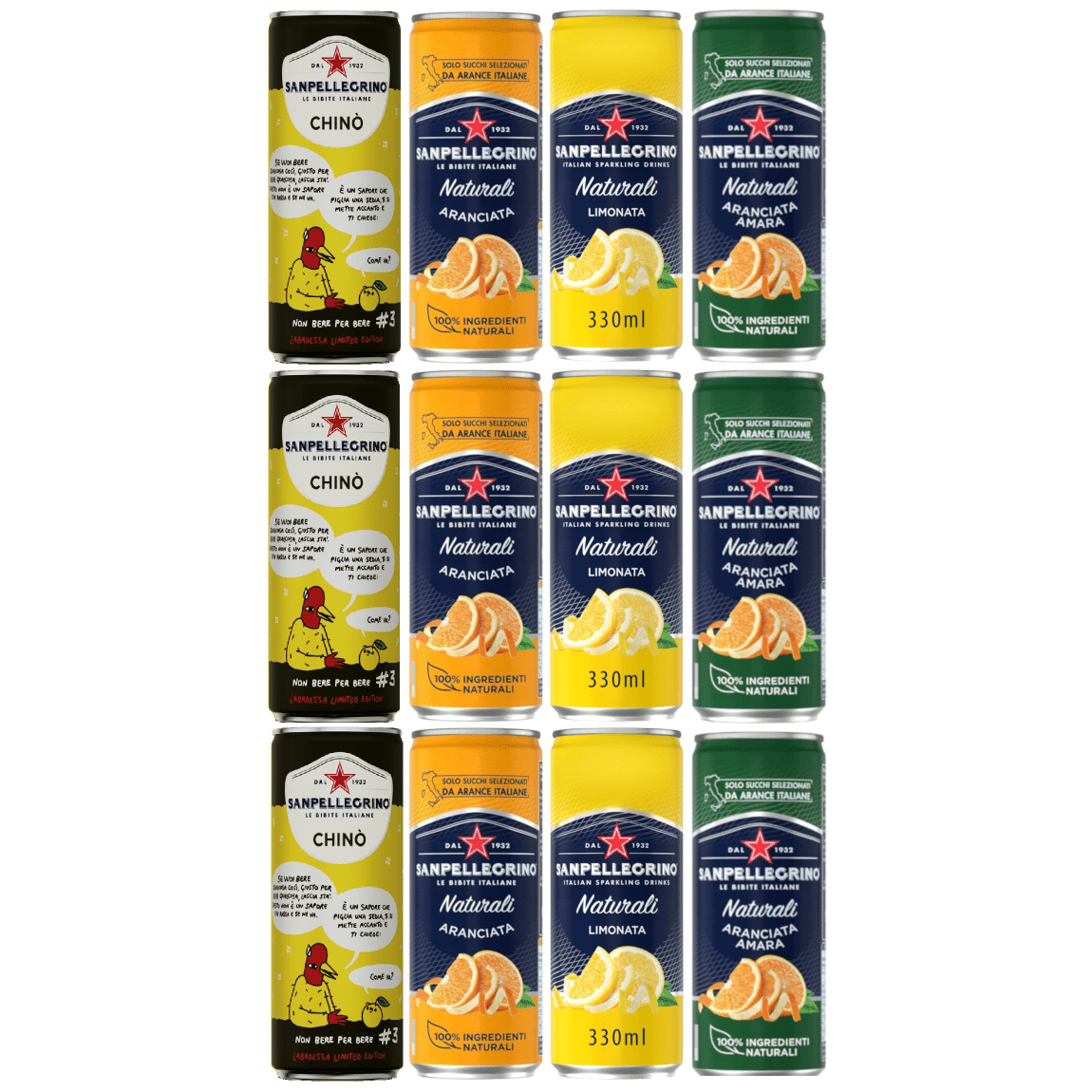 Produkt SAN PELLEGRINO Napoje gazowane Napój gazowany SAN PELLEGRINO Limonata Aranciata Chino 12x 330 ml Z00674