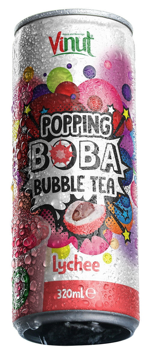 Produkt Vinut Napoje niegazowane Napój VINUT Popping Bubble Tea Lychee puszka 320ml 052530
