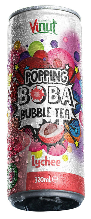 Produkt Vinut Napoje niegazowane Napój VINUT Popping Bubble Tea Lychee puszka 320ml 052530