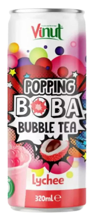 Produkt Vinut Napoje niegazowane Napój VINUT Popping Bubble Tea Lychee puszka 320ml 052530