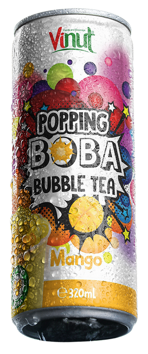 Produkt Vinut Napoje niegazowane Napój VINUT Popping Bubble Tea Mango puszka 320ml 052531