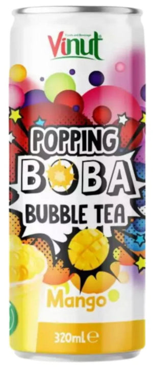 Produkt Vinut Napoje niegazowane Napój VINUT Popping Bubble Tea Mango puszka 320ml 052531