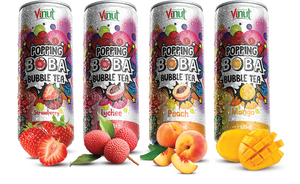 Produkt Vinut Napoje niegazowane Napój VINUT Popping Bubble Tea Peach puszka 320ml 052532