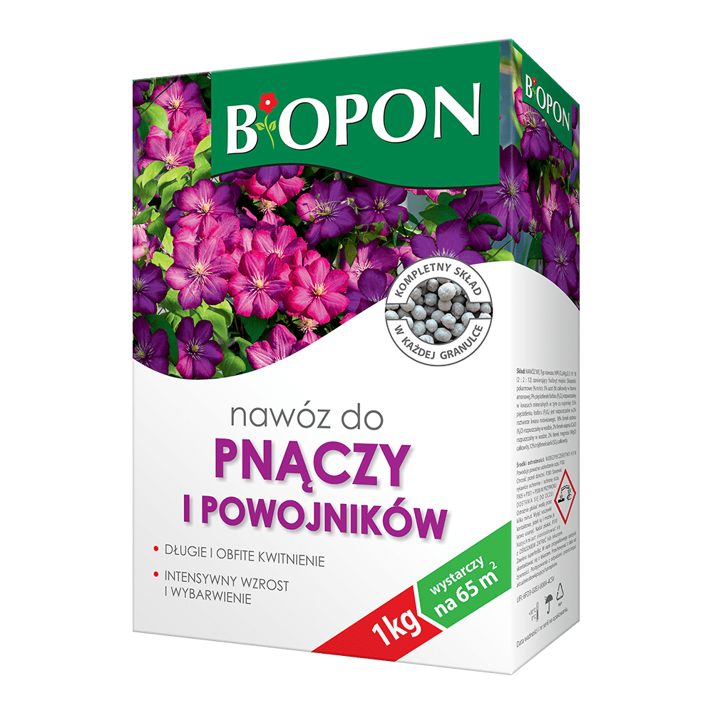 Produkt BIOPON Nawóz do pnączy i powojników BIOPON Granulowany 1 kg 045930