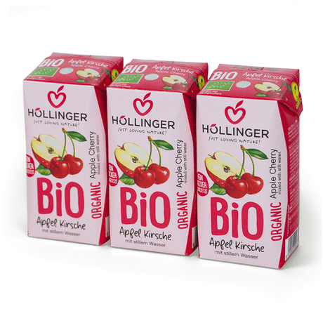 Produkt HOLLINGER (soki, nektary, napoje, syropy) NEKTAR JABŁKOWO - WIŚNIOWY BEZ DODATKU CUKRÓW BIO 200 ml - HOLLINGER 9120008993591