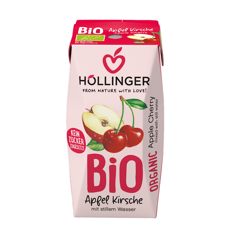 Produkt HOLLINGER (soki, nektary, napoje, syropy) NEKTAR JABŁKOWO - WIŚNIOWY BEZ DODATKU CUKRÓW BIO 200 ml - HOLLINGER 9120008993591