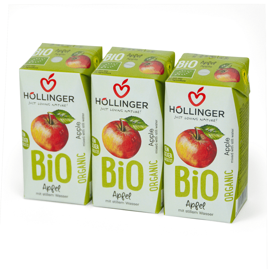 Produkt HOLLINGER (soki, nektary, napoje, syropy) NEKTAR JABŁKOWY BEZ DODATKU CUKRÓW BIO 200 ml - HOLLINGER 9120008990699