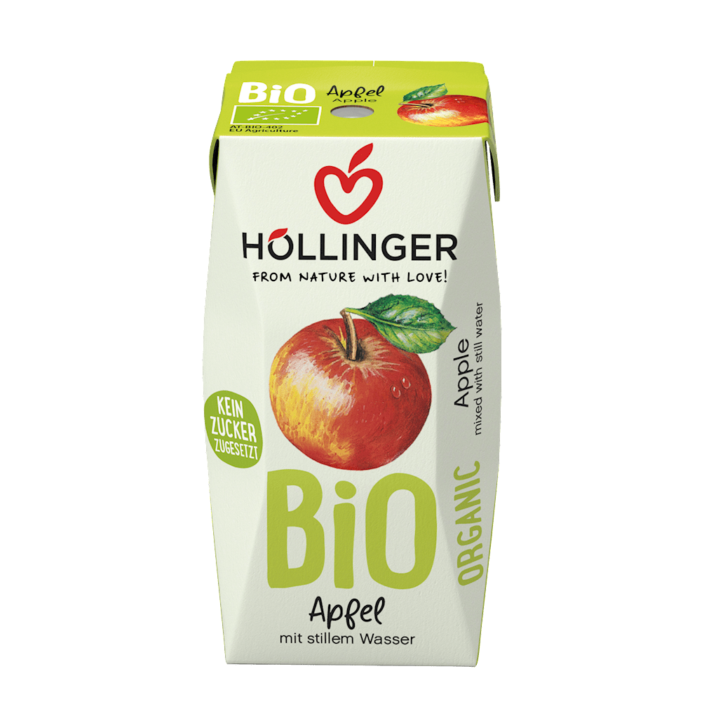Produkt HOLLINGER (soki, nektary, napoje, syropy) NEKTAR JABŁKOWY BEZ DODATKU CUKRÓW BIO 200 ml - HOLLINGER 9120008990699