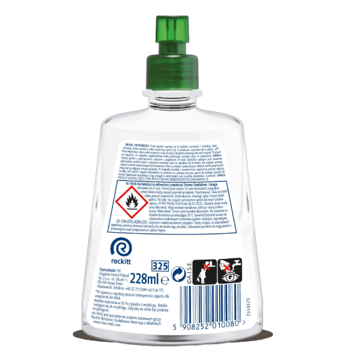 Produkt AIR WICK Odświeżacze powietrza Wkład do odświeżacza AIR WICK Drzewo Sandałowe 228 ml 004217