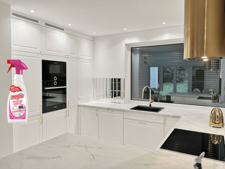 Produkt MEGLIO Odtłuszczacz Odtłuszczacz + Wybielacz w sprayu MEGLIO 650ml 004828