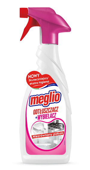 Produkt MEGLIO Odtłuszczacz Odtłuszczacz + Wybielacz w sprayu MEGLIO 650ml 004828