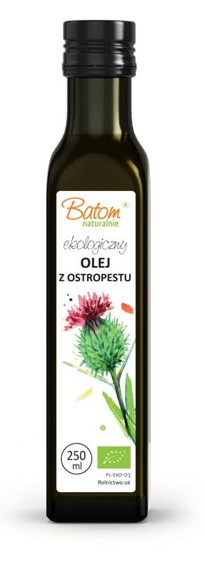 Produkt BATOM (oleje, soki, sole kąpielowe) OLEJ Z OSTROPESTU PLAMISTEGO TŁOCZONY NA ZIMNO BIO 250 ml - BATOM 5907709955301
