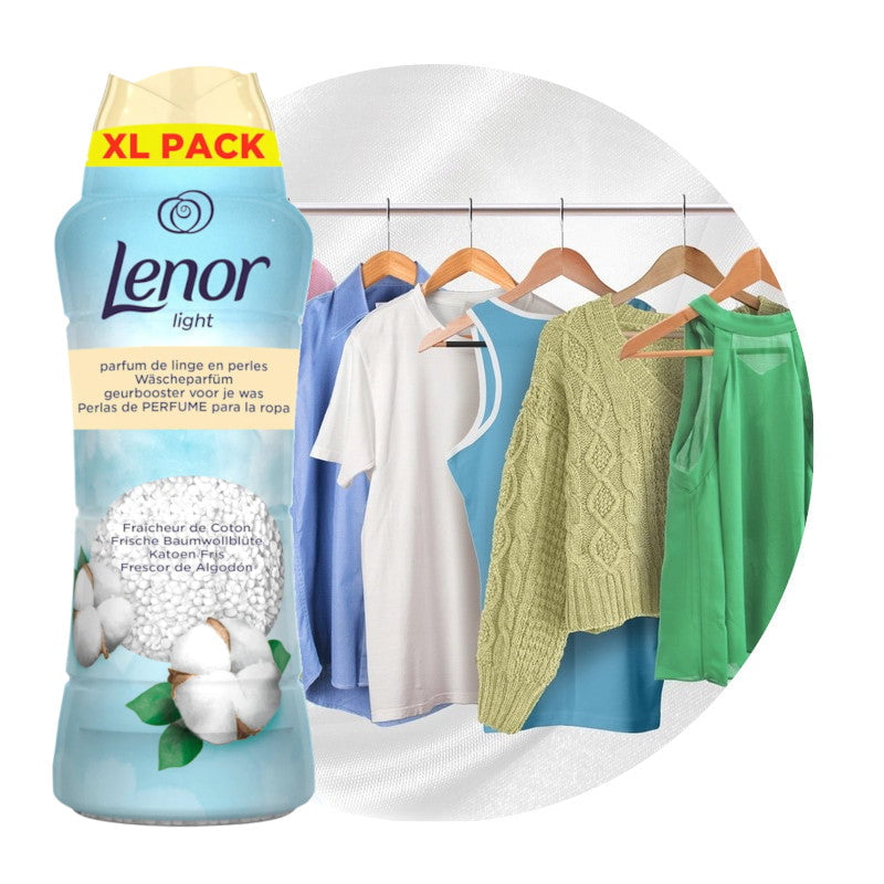 Produkt LENOR Perełki zapachowe Perełki zapachowe LENOR Beads Light Cotton Fresh do prania 495g 004201