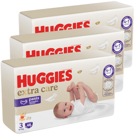 Produkt HUGGIES Pieluchomajtki HUGGIES Extra Care Pants Mega rozmiar 3 (6-11 kg) 144szt K_002052_3