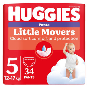 Produkt HUGGIES Pieluchomajtki HUGGIES Little Movers rozmiar 5 (12-17kg) 34szt 002722