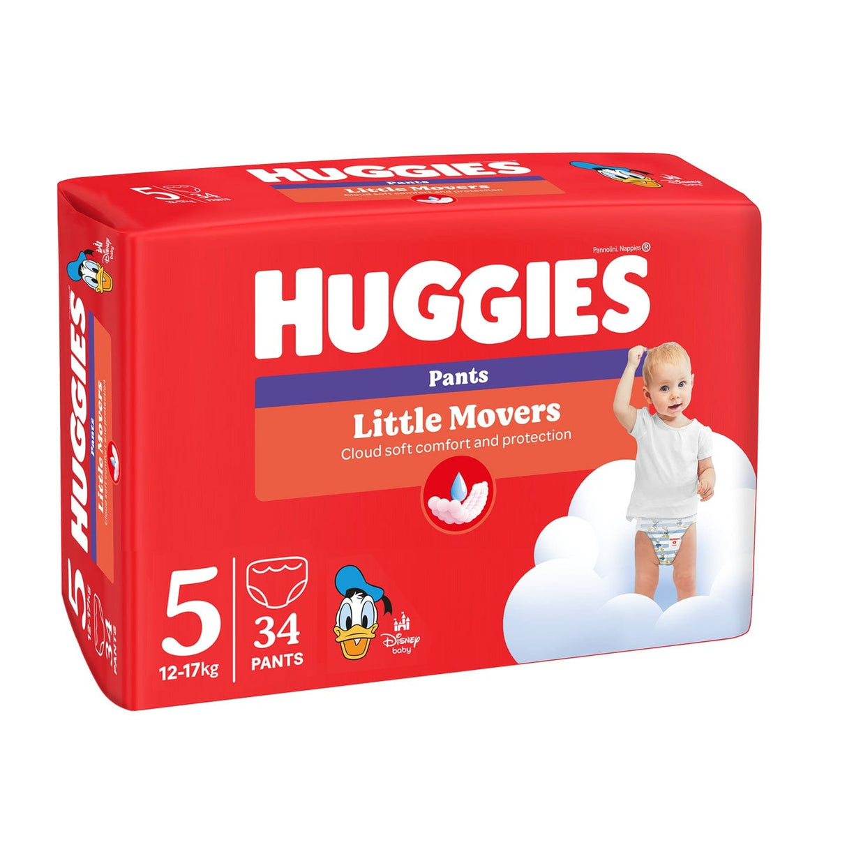 Produkt HUGGIES Pieluchomajtki HUGGIES Little Movers rozmiar 5 (12-17kg) 34szt 002722