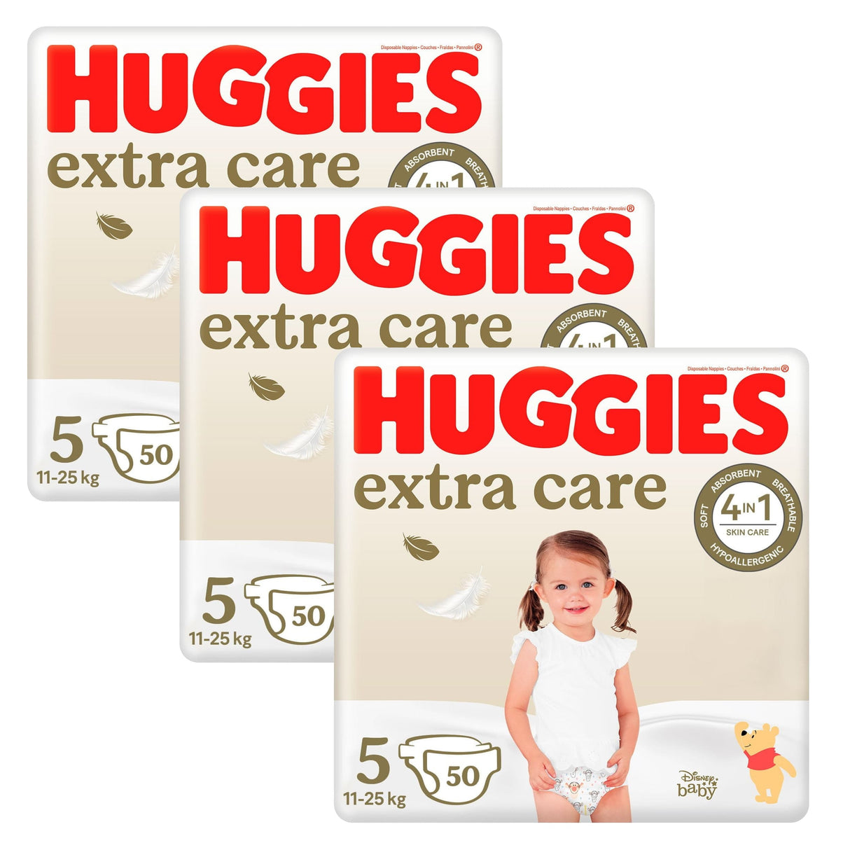 Produkt HUGGIES Pieluchy HUGGIES Extra Care Mega 5 (11-25kg) 150szt K_038112_3