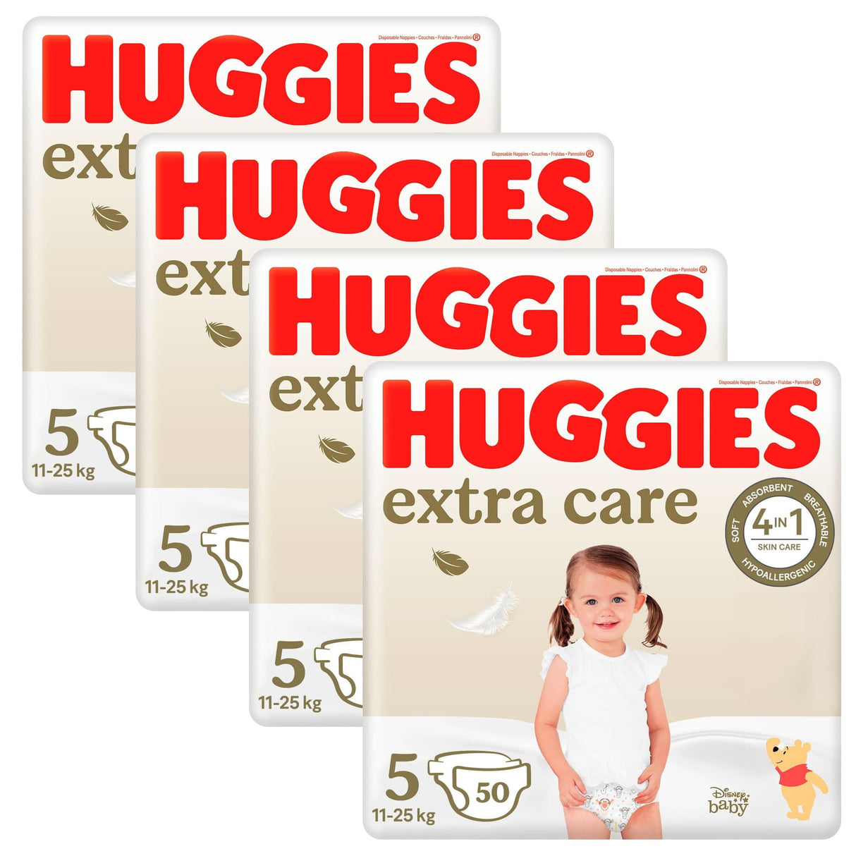 Produkt HUGGIES Pieluchy HUGGIES Extra Care Mega 5 (11-25kg) 200szt K_038112_4
