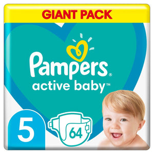Produkt PAMPERS Pieluchy Pieluchy PAMPERS 5 Junior 64 szt. Paleta 84 opakowań K_021881_84