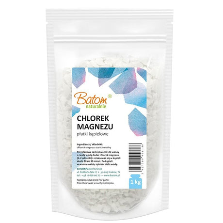 Produkt BATOM (oleje, soki, sole kąpielowe) PŁATKI KĄPIELOWE (CHLOREK MAGNEZU) 1 kg - BATOM 5907709956186