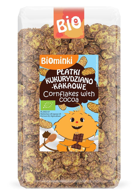 Produkt BIOMINKI (przekąski dla dzieci, kaszki) PŁATKI KUKURYDZIANO-KAKAOWE BIO 300 g - BIOMINKI 5907738152641